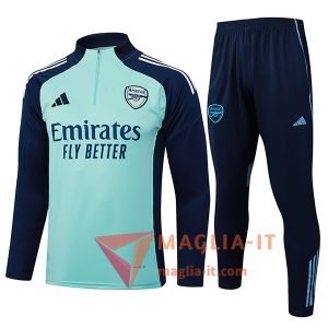 Nuovi Insieme Tuta Calcio Arsenal Verde/Blu 2025/2026