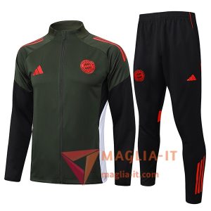 Nuovi Insieme Tuta Calcio Giacca Calcio Bayern Monaco Verde 2025/2026