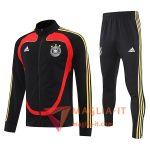 Nuovi Insieme Tuta Calcio Giacca Calcio Germania Nero/Rosso/Giallo 2025/2026