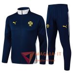 Nuovi Insieme Tuta Calcio Giacca Calcio Portogallo Blu/Bianco 2025/2026