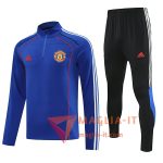 Nuovi Insieme Tuta Calcio Manchester United Blu/Rosso 2025/2026