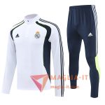 Nuovi Insieme Tuta Calcio Real Madrid Bianco/Blu/Verde 2025/2026