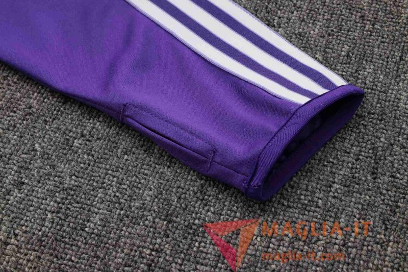 Nuova Insieme Tuta Calcio Real Madrid viola/Bianco 2025/2026 - immagine 6