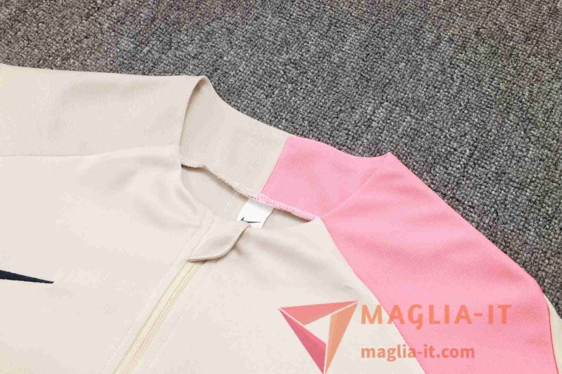 Nuova Insieme Tuta Calcio FC Barcellona Beige/Rosa 2025/2026 - immagine 4
