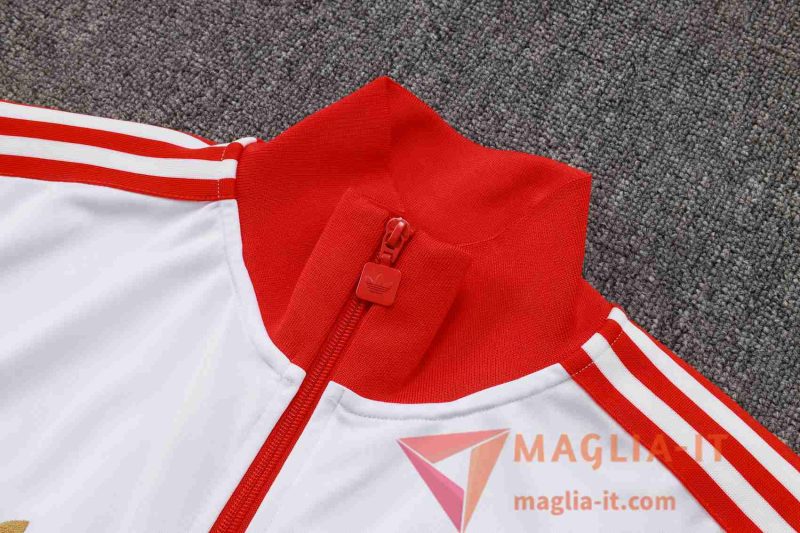 Nuovi Insieme Tuta Calcio Giacca Calcio Bayern Monaco Bianco/Rosso 2025/2026 - immagine 5