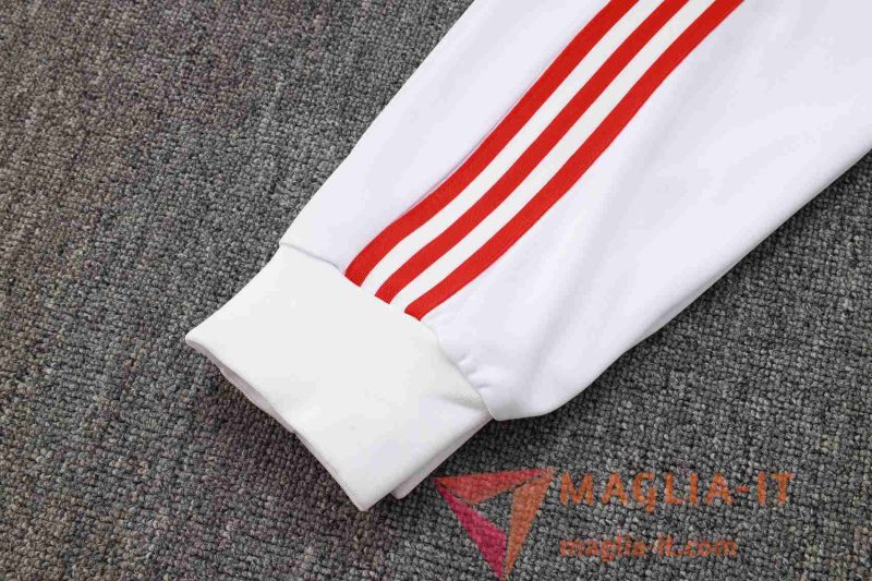 Nuovi Insieme Tuta Calcio Giacca Calcio Bayern Monaco Bianco/Rosso 2025/2026 - immagine 3