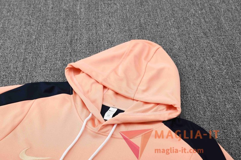 Insieme Giacca Con Cappuccio Tuta FC Chelsea Rosa/Nero 2025/2026 - immagine 4
