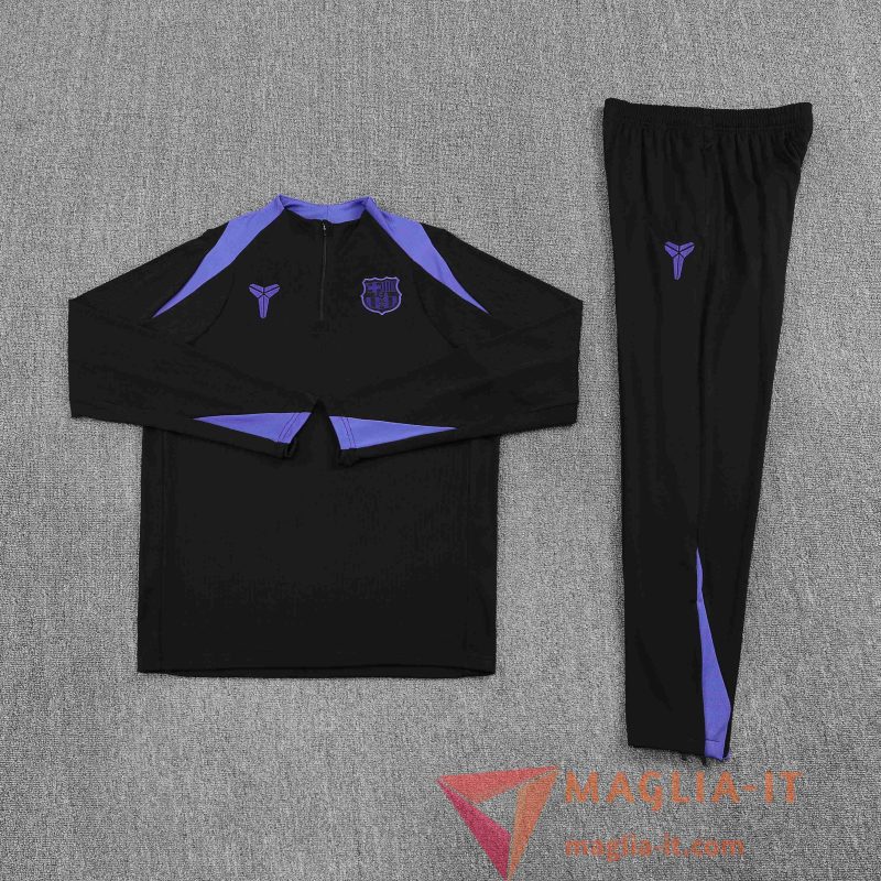 Nuovi Insieme Tuta Calcio FC Barcellona Nero/viola 2025/2026 - immagine 5