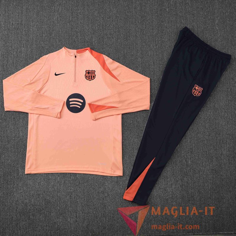 Nuovi Insieme Tuta Calcio FC Barcellona Rosa/Arancia 2025/2026 - immagine 5