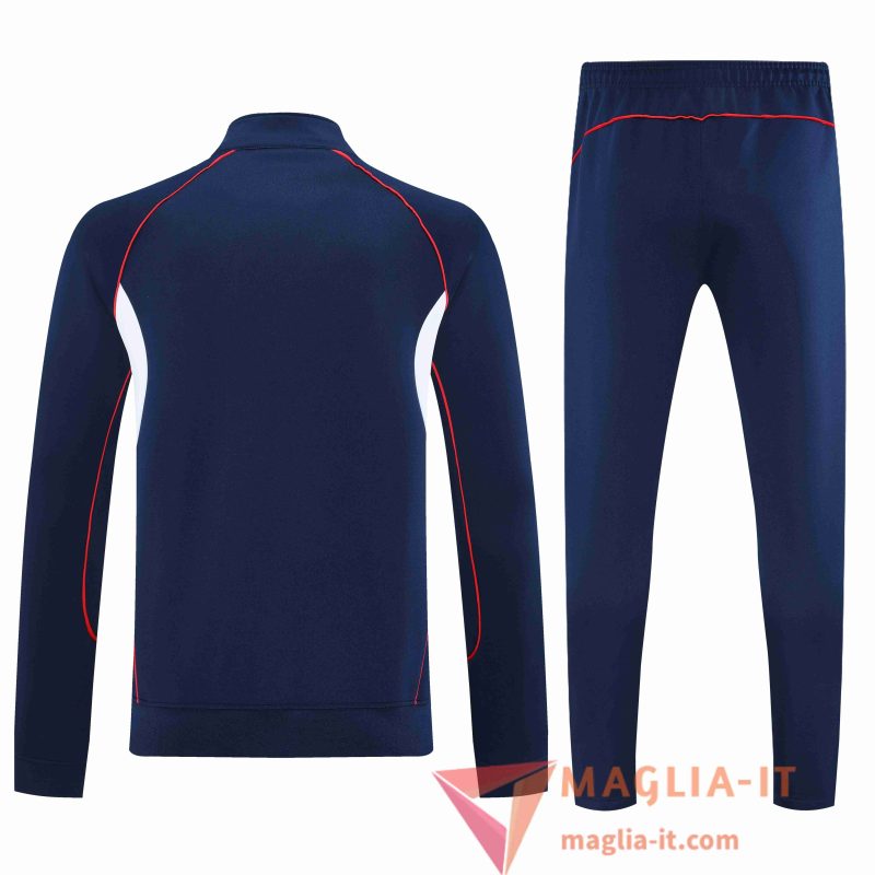 Nuova Insieme Tuta Calcio Giacca Calcio Arsenal Blu/Bianco/Rosso 2025/2026 - immagine 2