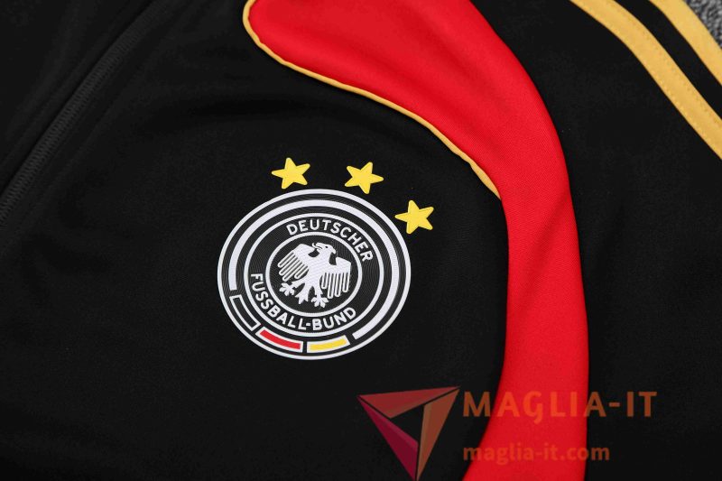 Nuovi Insieme Tuta Calcio Giacca Calcio Germania Nero/Rosso/Giallo 2025/2026 - immagine 5