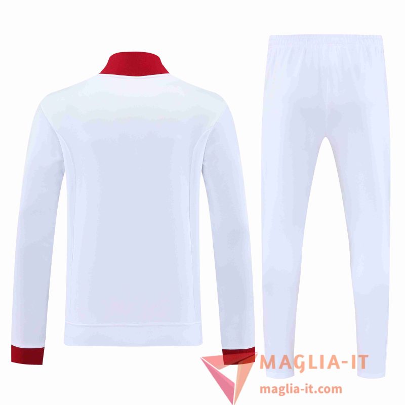 Nuova Insieme Tuta Calcio Giacca Calcio Bayern Monaco Bianco/Rosso 2025/2026 - immagine 2