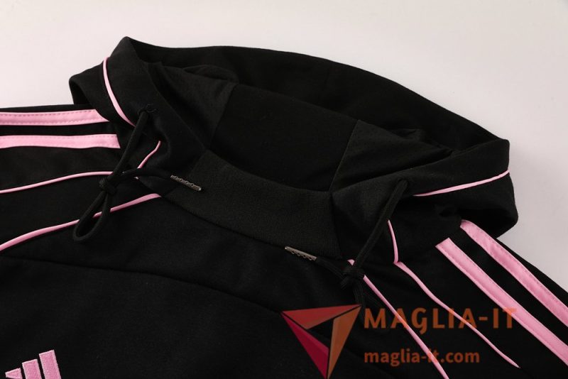 Insieme Giacca Con Cappuccio Tuta Inter Miami CF Nero/Rosa 2025/2026 - immagine 3