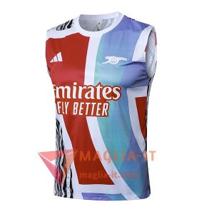 Canottiera da Allenamento Arsenal Bianco/Blu/Rosso 2025/2026