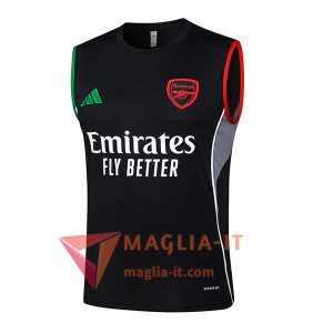 Canottiera da Allenamento Arsenal Nero 2025/2026