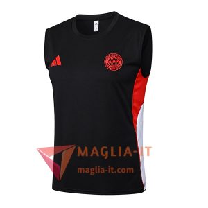 Canottiera da Allenamento Bayern Monaco Nero/Bianco/Rosso 2025/2026