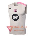 Canottiera da Allenamento FC Barcellona Beige/Rosa 2025/2026