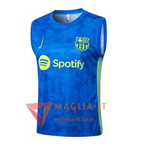 Canottiera da Allenamento FC Barcellona Blu/Verde 2025/2026