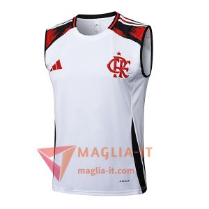Canottiera da Allenamento Flamengo Bianco/Nero/Rosso 2025/2026