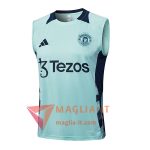 Canottiera da Allenamento Manchester United Verde/Blu 2025/2026