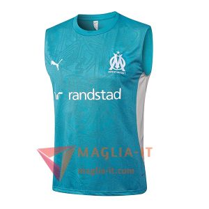 Canottiera da Allenamento Marsiglia Blu/Bianco 2025/2026