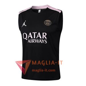 Canottiera da Allenamento PSG Nero/Rosa 2025/2026