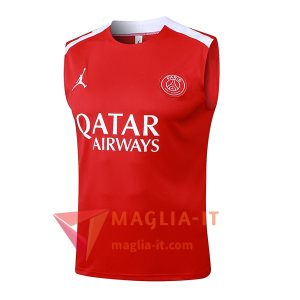Canottiera da Allenamento PSG Rosso 2025/2026