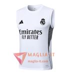 Canottiera da Allenamento Real Madrid Bianco/Nero 2025/2026