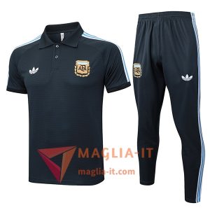 Completo Maglia Polo Argentina 2025/2026 Grigio Scuro