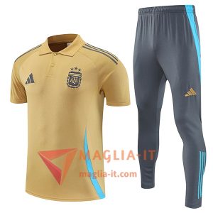 Completo Maglia Polo Argentina Giallo 2025/2026