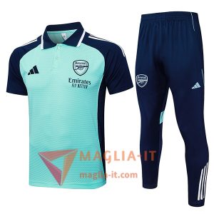 Completo Maglia Polo Arsenal 2025/2026 Verde/Blu