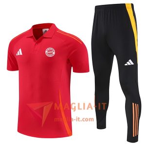 Completo Maglia Polo Bayern Monaco Rosso 2025/2026