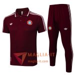 Completo Maglia Polo Bayern Monaco Rosso/Bianco 2025/2026