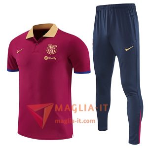Completo Maglia Polo FC Barcellona 2025/2026 Rosso