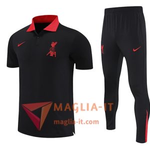 Completo Maglia Polo FC Liverpool 2025/2026 Nero