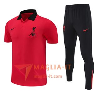 Completo Maglia Polo FC Liverpool 2025/2026 Rosso