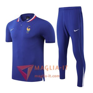 Completo Maglia Polo Francia 2025/2026 Blu