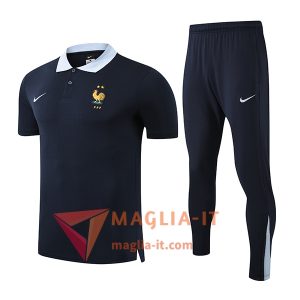 Completo Maglia Polo Francia 2025/2026 Nero