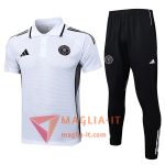 Completo Maglia Polo Inter Miami CF 2025/2026 Bianco/Nero/Grigio