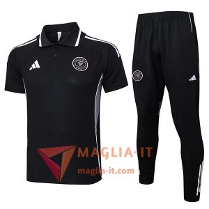 Completo Maglia Polo Inter Miami CF 2025/2026 Nero/Grigio