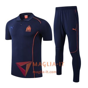 Completo Maglia Polo Marsiglia 2025/2026 Blu Reale