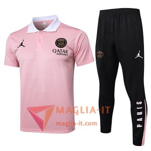 Completo Maglia Polo PSG Rosa 2025/2026