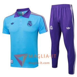 Completo Maglia Polo Real Madrid 2025/2026 Blu/viola