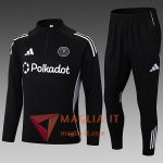 Completo Tuta da Calcio Inter Miami CF Bambini Nero/Grigio 2025/2026