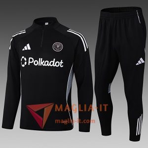Completo Tuta da Calcio Inter Miami CF Bambini Nero/Grigio 2025/2026