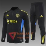 Completo Tuta da Calcio Manchester United Bambini Nero/Giallo/Blu 2025/2026