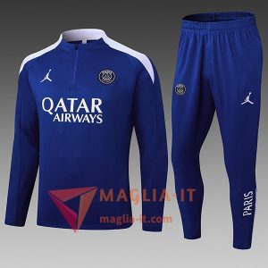 Completo Tuta da Calcio PSG Bambini Blu/Bianco 2025/2026