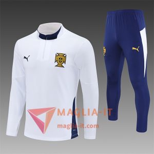 Completo Tuta da Calcio Portogallo Bambini Bianco/Blu 2025/2026