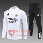 Completo Tuta da Calcio Real Madrid Bambini Bianco 2025/2026