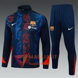 Completo Tuta da Calcio con Giacca FC Barcellona Bambini Blu/Rosso 2025/2026